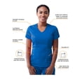 thumbnail image 3 of Adar Pro Scrub Set for Women - Modern V-Neck Scrub Top & Tailored Yoga Scrub Pants, 3 of 7