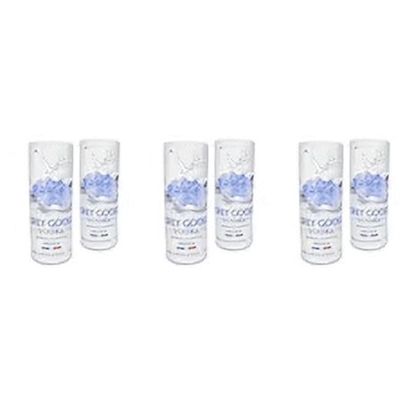 WASABOTTLE Drinking Glasses 24 ounce Grey Goose Tall Vodka Glasses ||Glassware Set for Cocktails, Juice & Wine. Eco-friendly || Regular Drinkware Cups (Set of 6)