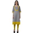 thumbnail image 2 of Moomaya Designer Straight Kurti For Women Printed Indian Tunic Top Long Kurta, 2 of 6
