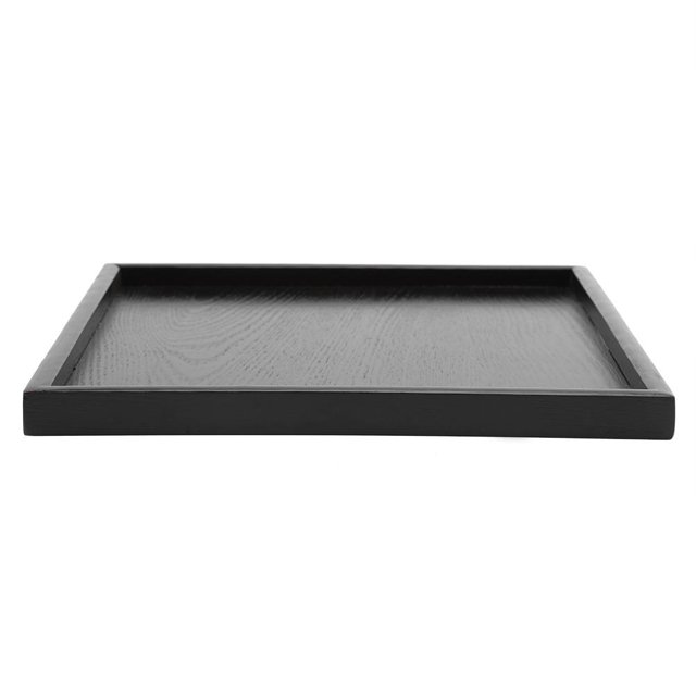 Herwey Rectangle Shape Solid Wood Tea Coffee Snack Food Meals Serving Tray Plate Restaurant Trays