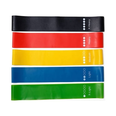 axGear 5 Levels Yoga Resistance Bands Loop for Fitness Exercise Band