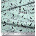 thumbnail image 2 of Soimoi Rayon Fabric Geometric Shapes & Dinosaur Animal Decor Fabric Printed Yard 42 Inch Wide, 2 of 3