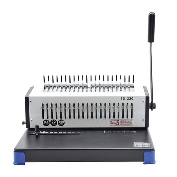 21-hole Manual Punching And Binding Machine Thick Comb Type A4 Paper Document Apron Clip Binding Machine SD-220