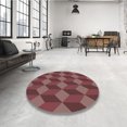 thumbnail image 4 of Ahgly Company Tapis d'Intérieur Rectangulaire Transitionnel Rouge Indien Lavable à la Machine, 6 Pieds x 9 Pieds, 4 of 7