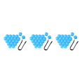 thumbnail image 3 of Maytalsory 20 Pieces Car Wheel Nut Caps Auto Hub Screw Cover Replacement Dust-proof Blue 21mm 3Set, 3 of 6