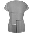 thumbnail image 2 of Halloween Robot Rivets Costume Steel All Over Womens T Shirt, 2 of 2