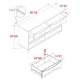 thumbnail image 2 of Commode en Bois Massif de 58 Po à 6 Tiroirs avec Détails Incurvés sur le devant - Noyer, 2 of 6