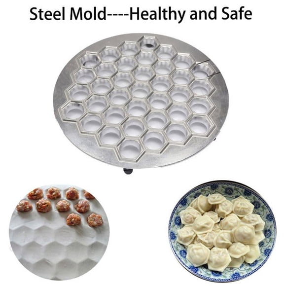 Funie Aluminum Alloy 37 Holes Ravioli Pelmeni Dumpling Maker Mould Kitchen DIY Tool