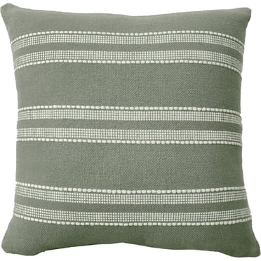 Mainstays Decorative Pillow, 18x18 in, Olive Farmhouse, Green