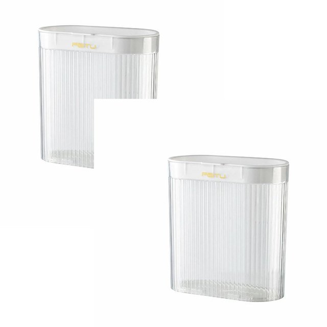 Oleegame 2PC Blue Juice Plastic Wraps Storage Box Plastic Wrap Storage Box Kitchen Hole Removable Wall Mounted Plastic Wrap Storage Box