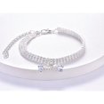 thumbnail image 1 of SNNROO 1pc Collier pour Animaux de Compagnie Classique Trois Rangées de Strass et Strass Décoration en Forme d'Os Collier pour Animaux de Compagnie de Luxe, 1 of 7