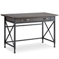 thumbnail image 1 of Bowery Hill Contemporary Writing and Computer Desk in Black, 1 of 8