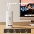 thumbnail image 2 of YOPTOP Travel Kettle 300W 500ml Small Electric Kettle with 4 Variable Presets, 100% Stainless Steel, Portable Tea and Coffee Kettle,3, 2 of 8