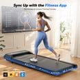 thumbnail image 2 of Tapis de Marche, Tapis Roulant sous le Bureau, Mini Tapis Roulants Portatifs pour la Maison, Conception Moulée Monobloc Sans Coutures, Walkpad 265 Lb avec Télécommande, Application, Écran LED, 2 of 8