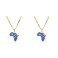 thumbnail image 2 of Maytalsory Lightweight And Comfortable Necklace Featuring Africa Map Pendant Statement Congo 2Set, 2 of 6