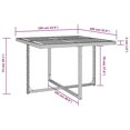 thumbnail image 4 of vidaXL 9 Piece Outdoor Dining Set Poly Rattan and Acacia Wood Black, 4 of 5