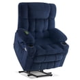 thumbnail image 1 of MCombo 22.4" Seat Width Recliner, Lay Flat, Infinite Position, Dual Motor, Vibration and Heat, Navy Blue, 1 of 9