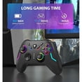 thumbnail image 3 of Wireless Gaming Controller - 2.4G Connectivity For Windows (7/8/10/11) & Compatible With Nintendo Switch, Steam Deck - 9 Color LED Light, Turbo Function, Adjustable Vibration, Headphone Jack, 3 of 6