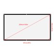 thumbnail image 1 of Projection Screen Kit, 16:9 Thicken Portable Non Crease Soft White Polyester Projector Curtain Projection Screen  for Home Theater Conference Outdoor Camping Movie, 1 of 7