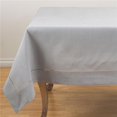 thumbnail image 1 of SARO 6302.GY72S 72 in. Square Classic Hemstitch Border Tablecloth  Grey, 1 of 1