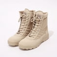 thumbnail image 2 of Dakaela Men's Hiking Work Boots Waterproof Breathable Tactical Military Motorcycle Combat Booties, 2 of 5