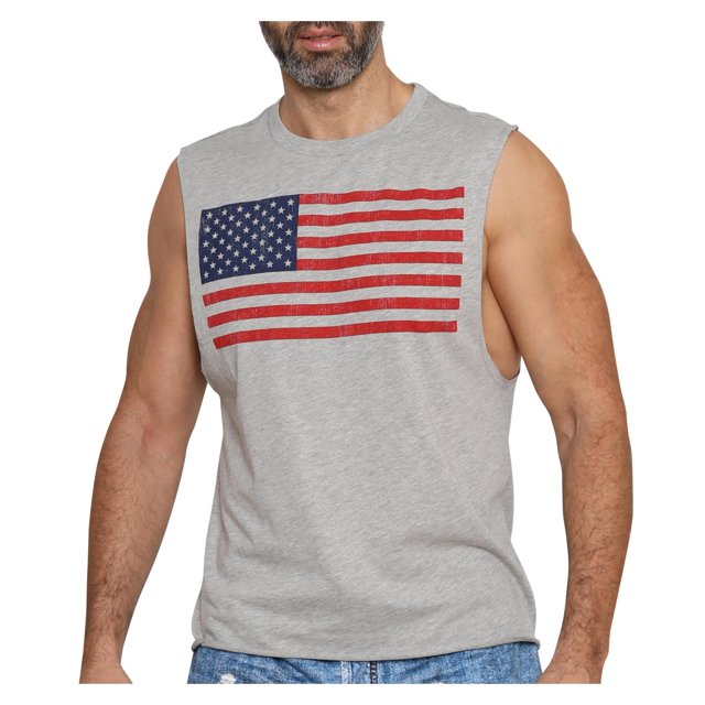 Men's Boxer Shorts and Tank Top USA FlagT-Shirt, Sold Separately