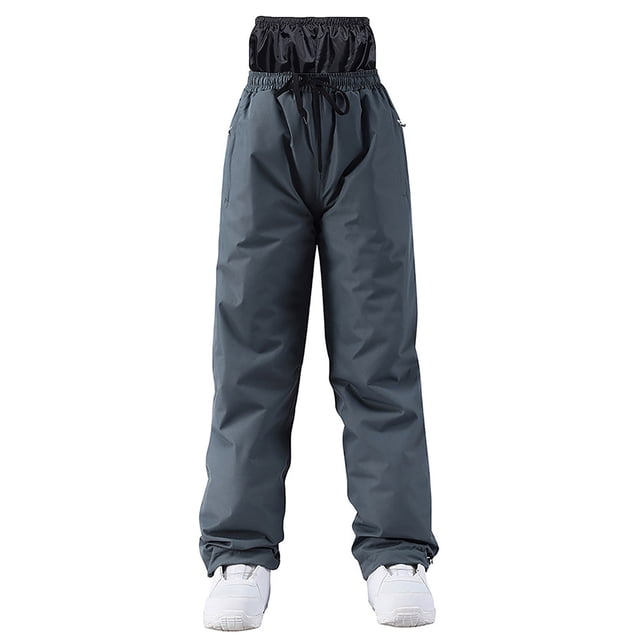 Tidyack,Insulated Ski Pants, Windproof Snowboard Pants, Waterproof Breathable, Men's Large Size, Dual-Layer Design, For Skiing Snowboarding, High-Performance Outdoors Gear, Durable Nylon Lining,