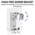 thumbnail image 4 of Shower Heads High Pressure with Handheld Spray 5 Functions Shower Head with Handheld, High Pressure Shower Head Set with Hose Adjastable Bracket Rubber Washers, 4 of 9