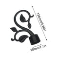 thumbnail image 5 of Embouts pour Tringles à Rideaux, Ensemble de 2 Embouts Élégants pour Tringle à Rideaux, Diamètre 28 mm, Extrémités de Tringle à Rideaux à Feuilles, 5 of 5