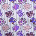 thumbnail image 1 of oneOone Polyester Spandex Purple Fabric Food Sewing Craft Projects Fabric Prints By Yard 56 Inch Wide, 1 of 3