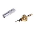thumbnail image 2 of 3.5mm Screw Lock Stereo Jack Male Plug Metal Solder Adapter 3.5mm Screw Audio Solder Adapter silver, 2 of 7