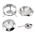 thumbnail image 2 of Round Chafing Dish Buffet Set, Stainless Steel Buffet Servers and Warmers Portable Catering Server Chafing Dishes for Buffet with Lid for Parties, Events, Wedding, Camping, Dinner, 2 of 7