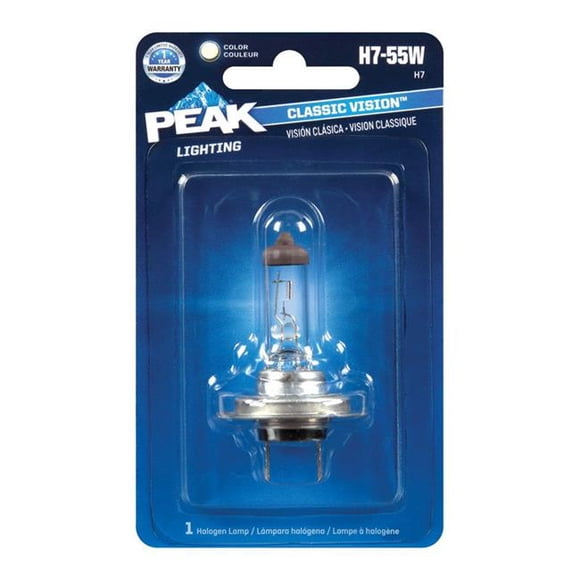 Peak 8020159 Classic Vision 12.8 V Halogen T3-1-4 Automotive Bulb - H7-55W