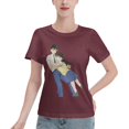 thumbnail image 1 of T-Shirt Basique à Manches Courtes pour Femmes Conan and Xiaolan, 1 of 6