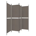 thumbnail image 2 of vidaXL 4-Panel Room Divider Anthracite 200x180 cm Fabric, 2 of 5