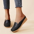 thumbnail image 2 of Dakaela Womens Mules Casual Slip on Loafers Round Toe Low Wedge Work Shoes Backless Walking Slides, 2 of 8