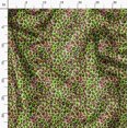 thumbnail image 3 of Soimoi Green Poly Georgette Fabric Leopard Animal Skin Decor Fabric Printed Yard 42 Inch Wide, 3 of 6