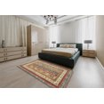 thumbnail image 4 of Ahgly Tapis d'Intérieur Rectangulaire Abstrait Châtaigne Rouge, 8 Pieds x 12 Pieds, 4 of 6