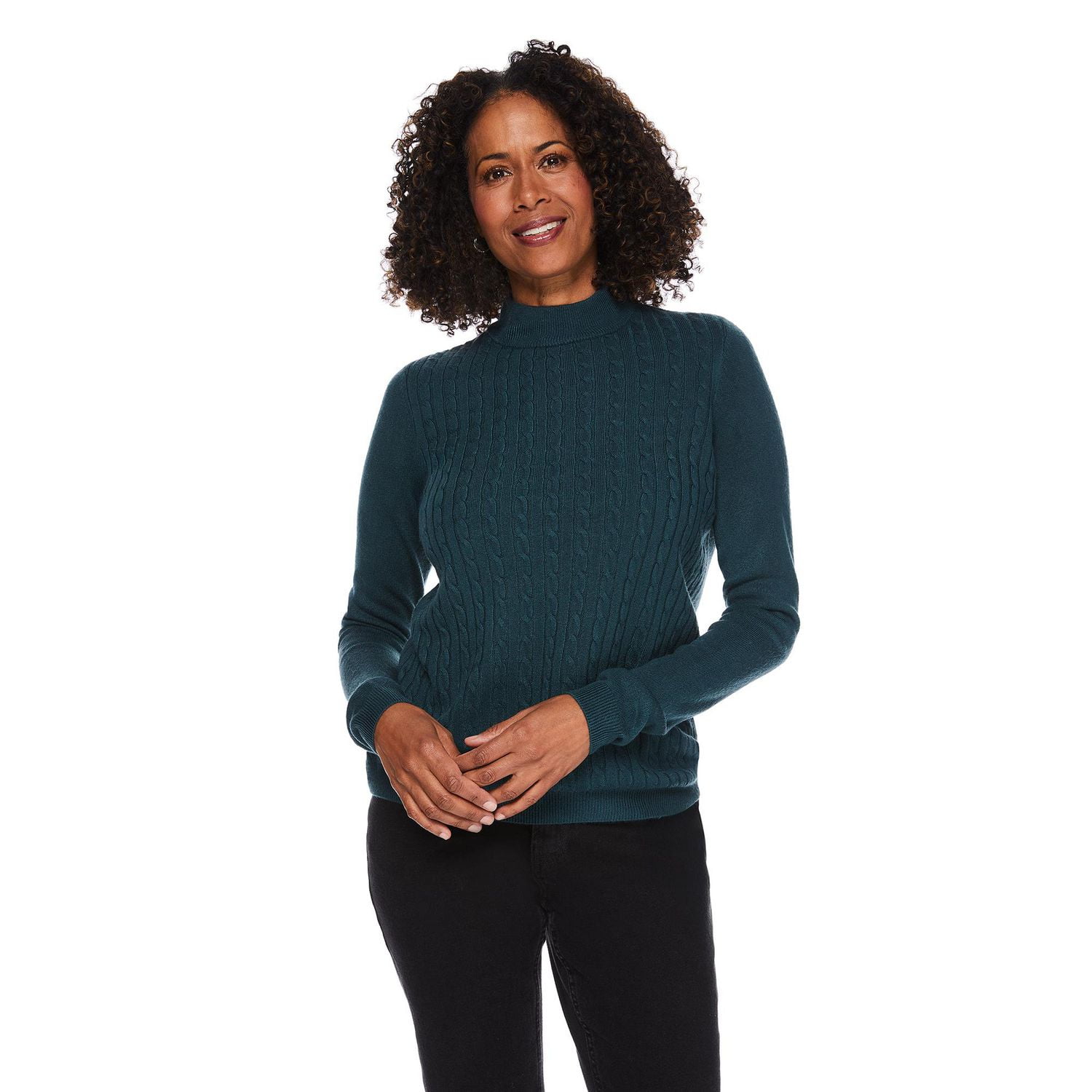 Chandail en maille torsadée Iyla pour femmes