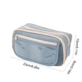 thumbnail image 3 of Boovnll Trousse à Crayons, Grande Capacité Portable Multi-Couches, Trousse à Crayons avec Fermeture Éclair pour Maison, Bureau, Rangement, Trousse à Crayons, 3 of 8