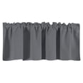 thumbnail image 2 of Valance Curtain for Kitchen, Blackout Window Curtains, 57×18inches, Polyester Material, 3 Inch Rod Pocket, Light Blocking, Machine Washable, for Living Dining Room Bedroom, 2 of 9