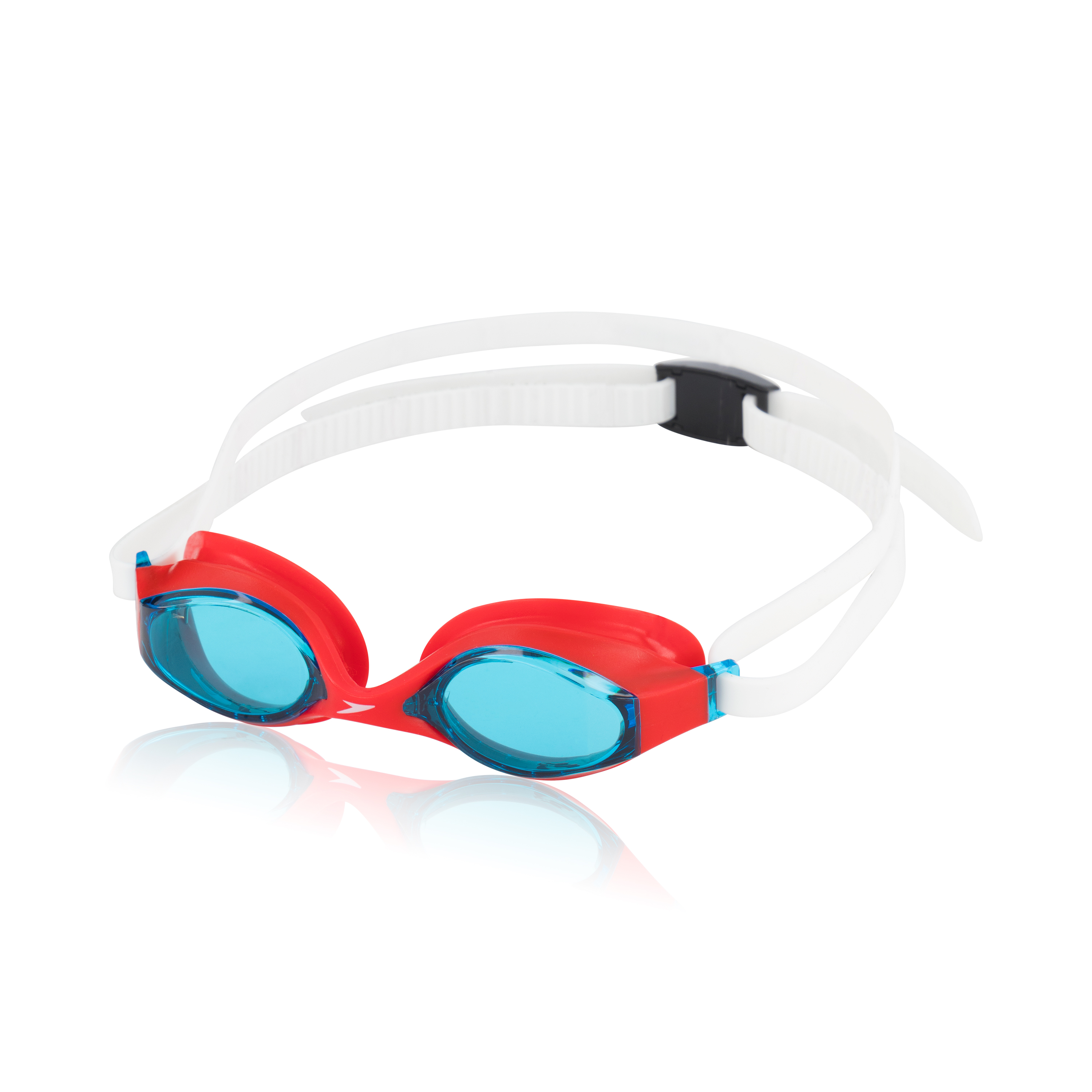 Speedo Kids Superflyer Recreational Swim Goggle - Red Orange Tie, One Size