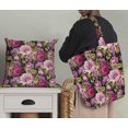 thumbnail image 5 of Soimoi Poly Georgette Fabric Leaves & Peony Floral Print Fabric by Yard 52 Inch Wide, 5 of 5