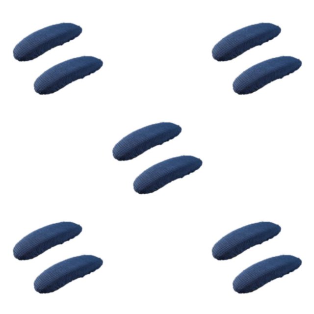 Maytalsory Chair Armrest Covers To And Decorate Made Of Polyester Fibre Easy To Install dark blue 5Set
