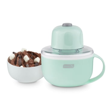 Dash Sorbetière My Mug, Demi-Pinte (Env. 250 Ml), Machine Polyvalente Pour Crème Glacée Molle, Goulotte Intégrée Pour Ingrédients, Facile À Nettoyer Et À Ranger, Aqua
