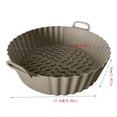 thumbnail image 3 of Rbaofujie Doublures en Silicone pour Friteuse à Air Chaud Pot Réutilisable Poêle de Cuisson pour Friteuse Tapis de Friteuse Doublure de Friteuse 7,5 Pouces Doublures en Silicone pour Friteuse à Air Réutilisables, 3 of 6