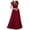 Red, variant on Pisexur Women's Vintage Floral Lace Dress Evening Formal Dress Half High Collar Chiffon Stitching Evening Party Maxi Dress Formal Bridesmaid Dress for Prom Wedding Christmas Party