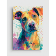 thumbnail image 1 of Vibrant Dog Portrait Canvas Wall Art 15.75x11.81 Inches, 1 of 8