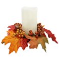 thumbnail image 2 of LED Candle Set with Wreath, 2 of 2