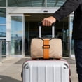 thumbnail image 4 of Travel Adjustable Luggage Straps for Secure Stacking and Easy Identification Portable Folding Aluminum-Style Luggage Tie-Downs for Travel Comfort and Organization, 4 of 6